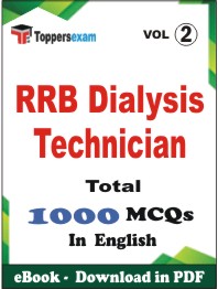RRB Dialysis Technician PDF Book In English - MCQ / Objective Questions (VOL.2)