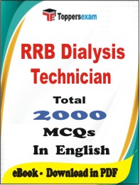 RRB Dialysis Technician PDF Book In English - MCQ / Objective Questions