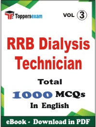 RRB Dialysis Technician PDF Book In English - MCQ / Objective Questions (VOL.3)