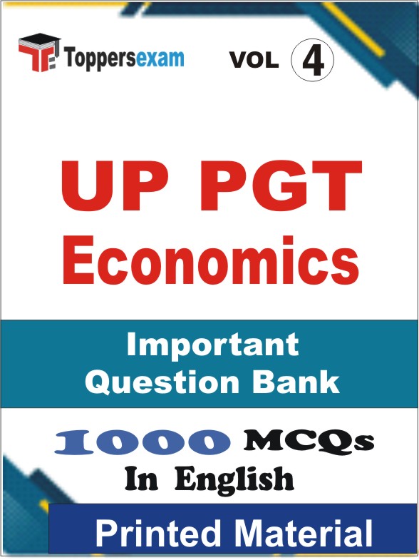UP PGT Economics Book in English - Objective MCQ (VOL.4)