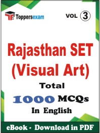 Rajasthan SET (Visual Art) PDF Book In English - MCQ / Objective Questions (VOL.3)