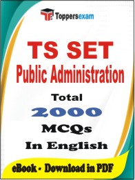 TS SET Public Administration PDF Book in English - MCQ / Objective Questions