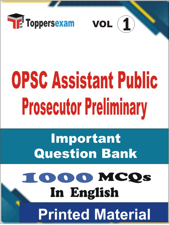 OPSC Assistant Public Prosecutor Preliminary Book in English - Objective MCQ (VOL.1)