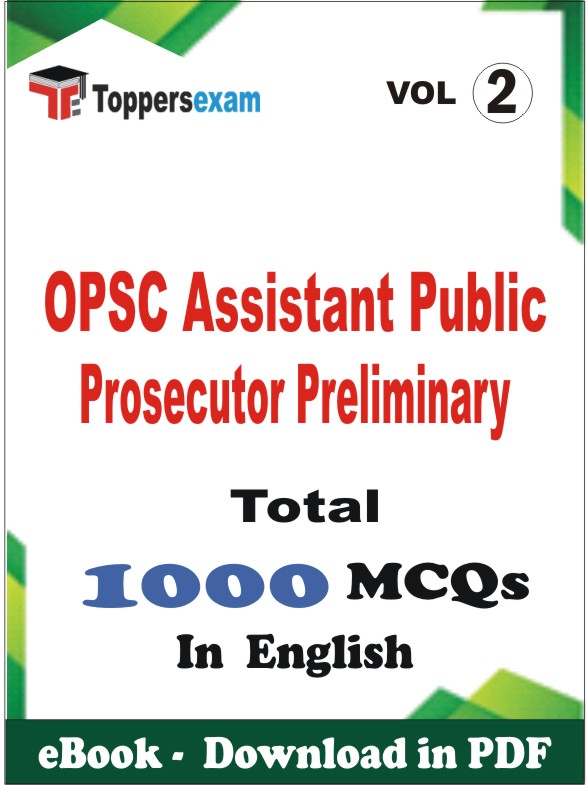 OPSC Assistant Public Prosecutor Preliminary PDF Book In English - MCQ / Objective Questions (VOL.2)