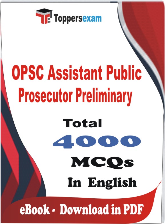 OPSC Assistant Public Prosecutor Preliminary PDF Book In English - MCQ / Objective Questions