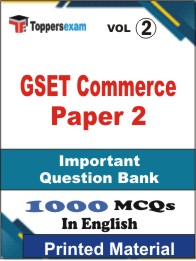 GSET Commerce Paper 2 Book in English - Objective MCQ(VOL.2)