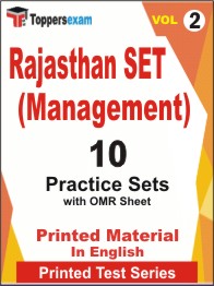 Rajasthan SET (Management) Book in English - Practice Set (VOL.2)