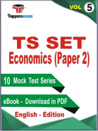 TS SET Economics (Paper 2) Test PDF Book In English - Mock Test/Practice Set (VOL.5)