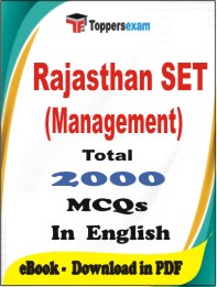 Rajasthan SET (Management) PDF Book In English - MCQ / Objective Questions