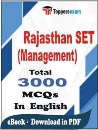 Rajasthan SET (Management) PDF Book In English - MCQ / Objective Questions
