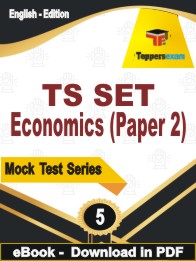 TS SET Economics (Paper 2) Test PDF Book In English - Practice Set