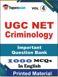 UGC NET Criminology Book in English - Objective MCQ (VOL.4)