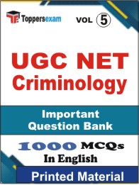UGC NET Criminology Book in English - Objective MCQ (VOL.5)
