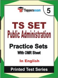 TS SET Public Administration Book in English - Mock Test / Practice Set
