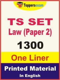 TS SET Law (Paper 2) One Liner Book in English