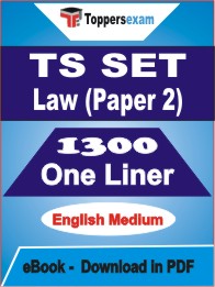 TS SET Law (Paper 2) One Liner Book PDF in English