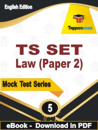 TS SET Law (Paper 2) Test PDF Book In English - Practice Set