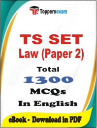 TS SET Law (Paper 2) PDF Book in English - MCQ / Objective Questions