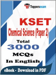 KSET Chemical Science (Paper 2) PDF Book in English - MCQ / Objective Questions