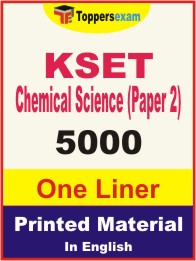 KSET Chemical Science (Paper 2) One Liner Book in English