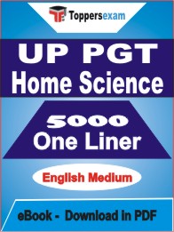 UP PGT Home Science One Liner Book PDF in English