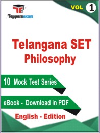 Telangana SET Philosophy Test PDF Book in English - Practice Set /Mock Test (VOl. 1)
