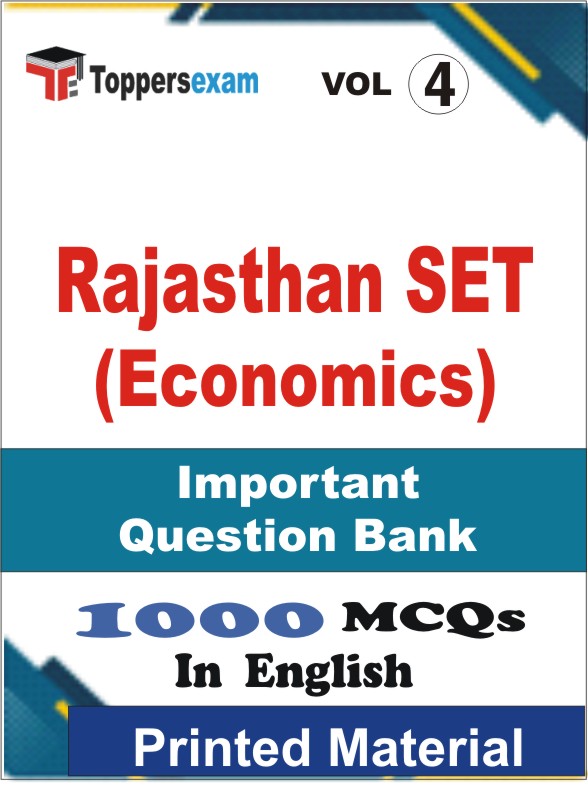 Rajasthan SET (Economics) Book in English - Objective MCQ (VOL.4)
