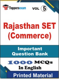 Rajasthan SET (Commerce) Book in English - Objective MCQ (VOL.5)