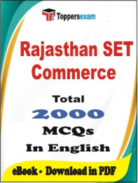 Rajasthan SET (Commerce) PDF Book in English - MCQ / Objective Questions