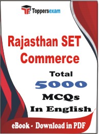 Rajasthan SET (Commerce) PDF Book in English - MCQ / Objective Questions