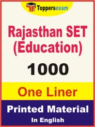 Rajasthan SET (Education) One Liner Book in English