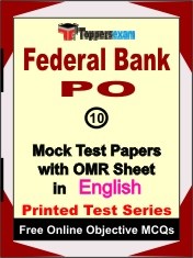 Federal Bank PO Exam Mock Test Papers (Book) in English