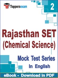 Rajasthan SET (Chemical Science) PDF Book In English - Question Paper