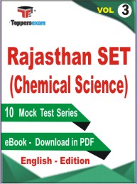 Rajasthan SET (Chemical Science) Test Book PDF in English - Practice Set/Mock Test (VOL.3)
