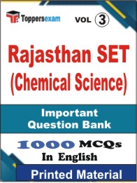 Rajasthan SET (Chemical Science) Book in English - Objective MCQ (VOL.3)