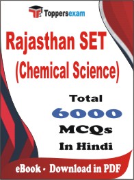 Rajasthan SET (Chemical Science) PDF Book In Hindi - MCQ / Objective Questions