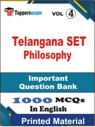 Telangana SET Philosophy  Book in English - Objective MCQ(VOL.4)