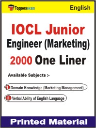 IOCL Junior Engineer (Marketing) One Liner Book in English