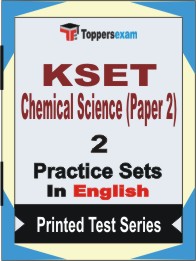 KSET Chemical Science (Paper 2) Book in English - Question Paper / Practice Set