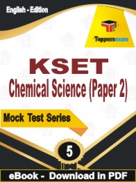 KSET Chemical Science (Paper 2) Test PDF Book In English - Practice Set