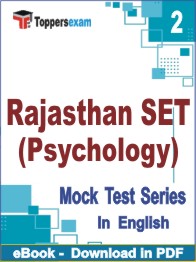 Rajasthan SET (Psychology) PDF Book In English - Question Paper