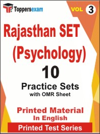 Rajasthan SET (Psychology) Book in English - Practice Set (VOL.3)