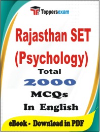 Rajasthan SET (Psychology) PDF Book In English - MCQ / Objective Questions