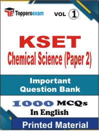 KSET Chemical Science (Paper 2) Book in English - Objective MCQ (VOL.1)