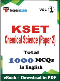 KSET Chemical Science (Paper 2) PDF Book in English - MCQ / Objective Questions (VOL.1)