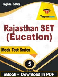 Rajasthan SET (Education) Test PDF Book In English - Practice Set