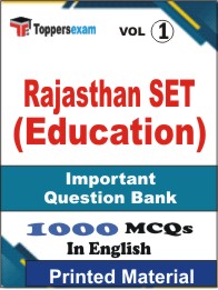 Rajasthan SET (Education) Book in English - Objective MCQ (VOL.1)