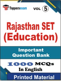 Rajasthan SET (Education) Book in English - Objective MCQ (VOL.5)