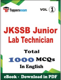 JKSSB Junior Lab Technician PDF Book in English - MCQ / Objective Questions (VOL.1)