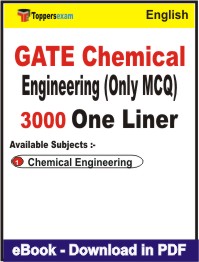 GATE Chemical Engineering (Only MCQ) One Liner Book PDF in English